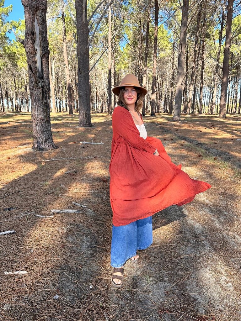 Moon Flower The Label EVIE TERRACOTTA WRAP