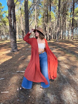 Moon Flower The Label EVIE TERRACOTTA WRAP Moon Flower The Label EVIE TERRACOTTA WRAP