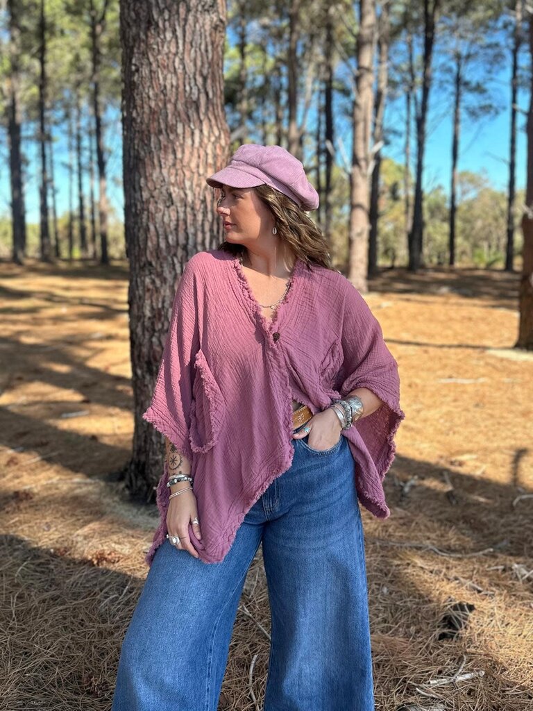 Moon Flower The Label JESS TEA ROSE CARDIGAN