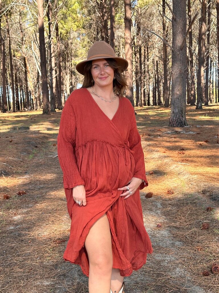 Moon Flower The Label EVIE TERRACOTTA WRAP
