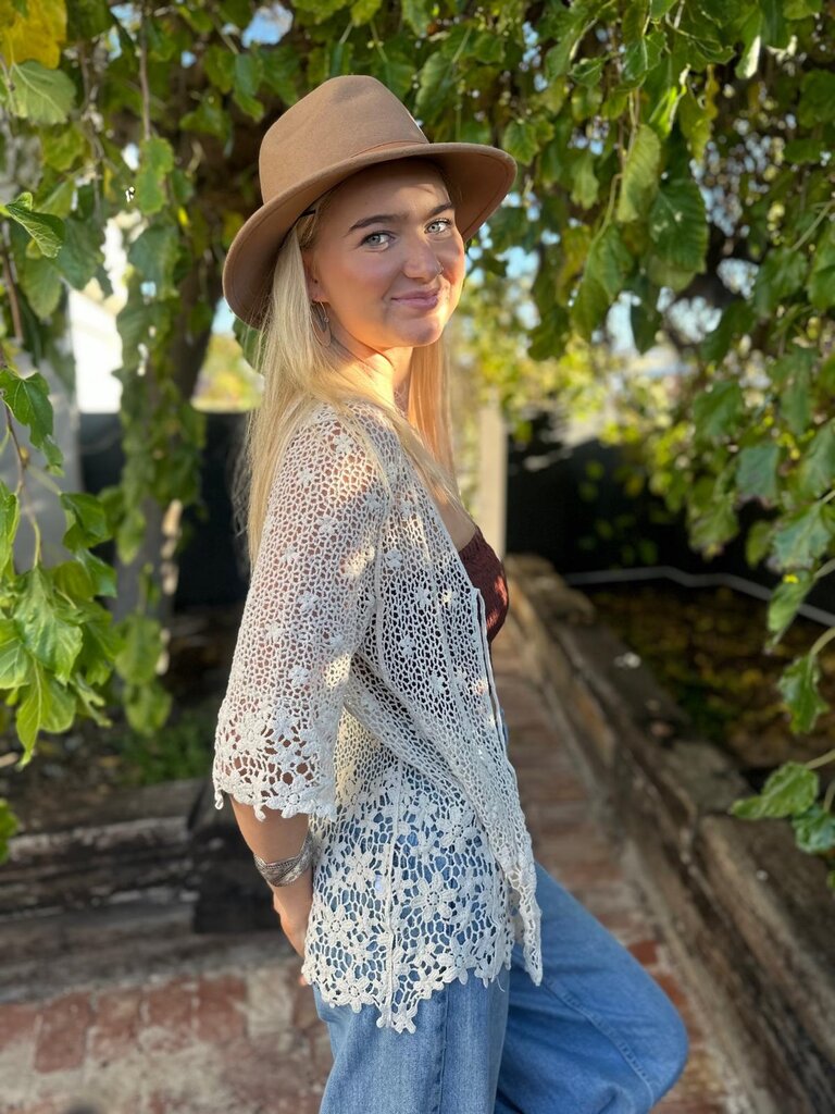 Naked Gypsy  MILLY VINTAGE CREAM CARDIGAN