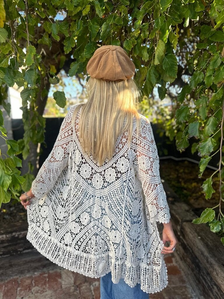 Naked Gypsy DYLAN VINTAGE CREAM CARDIGAN