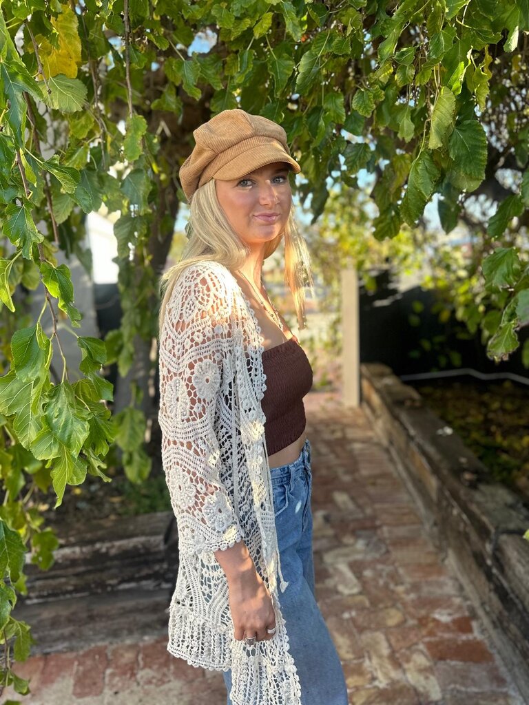Naked Gypsy DYLAN VINTAGE CREAM CARDIGAN