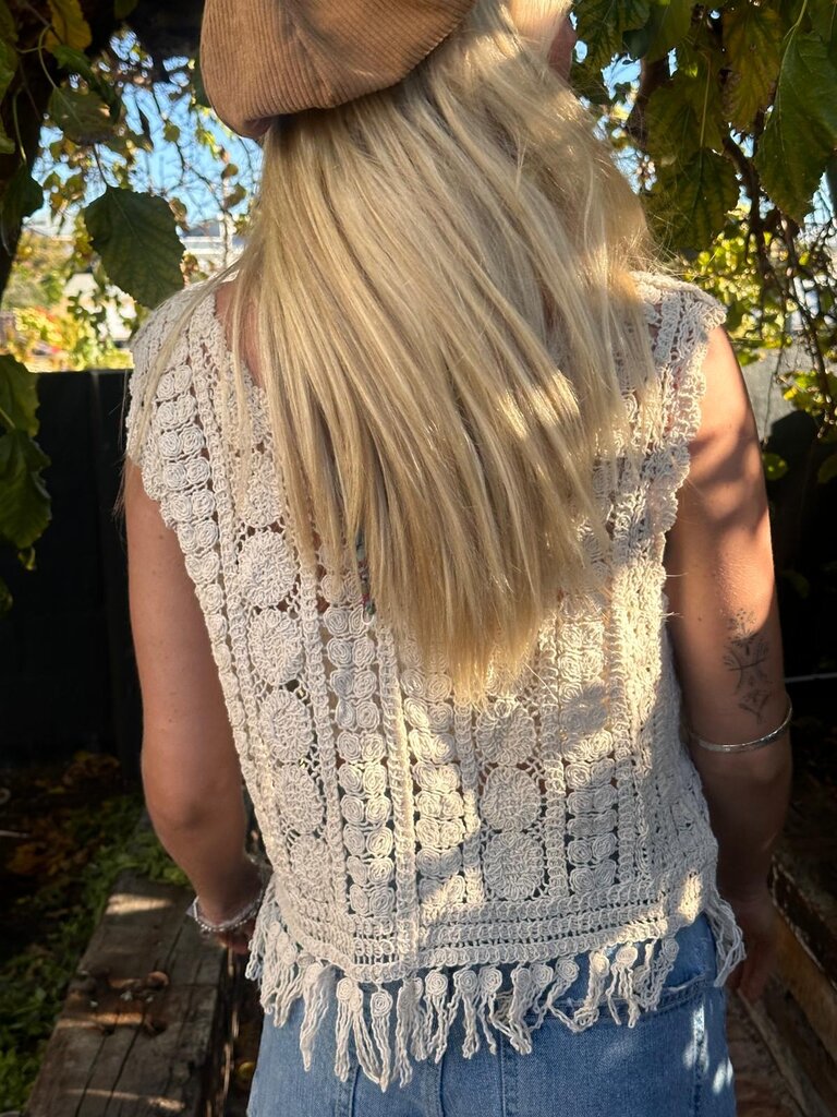 Naked Gypsy MELODY VINTAGE CREAM TOP