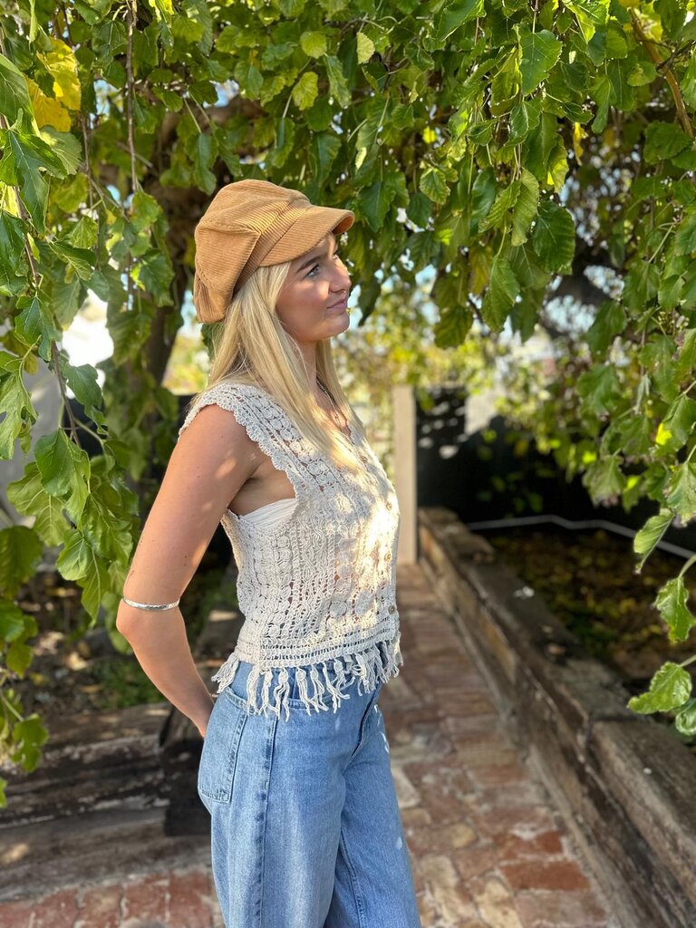 Naked Gypsy MELODY VINTAGE CREAM TOP