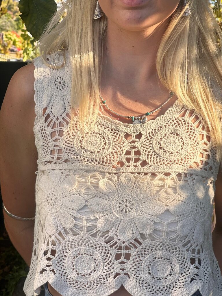 Naked Gypsy SIA VINTAGE CREAM TOP