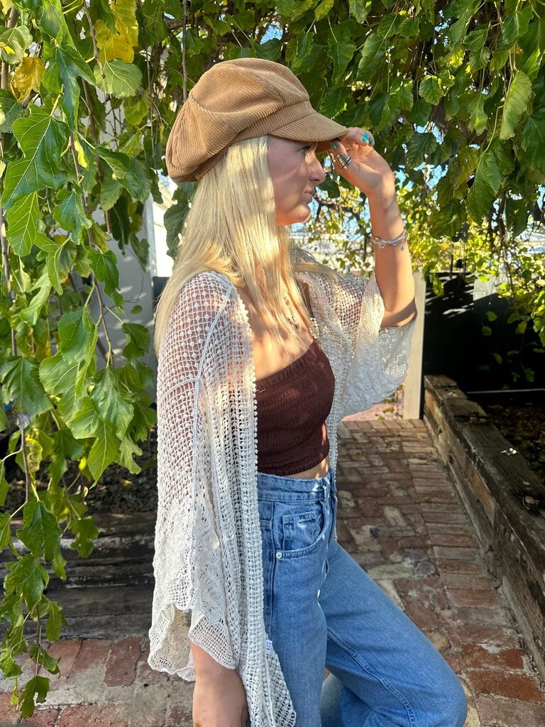 Naked Gypsy ADELE VINTAGE CREAM CARDIGAN