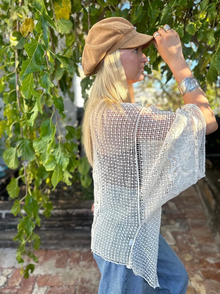 Naked Gypsy ADELE VINTAGE CREAM CARDIGAN