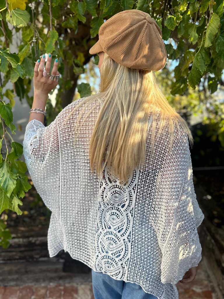 Naked Gypsy ADELE VINTAGE CREAM CARDIGAN