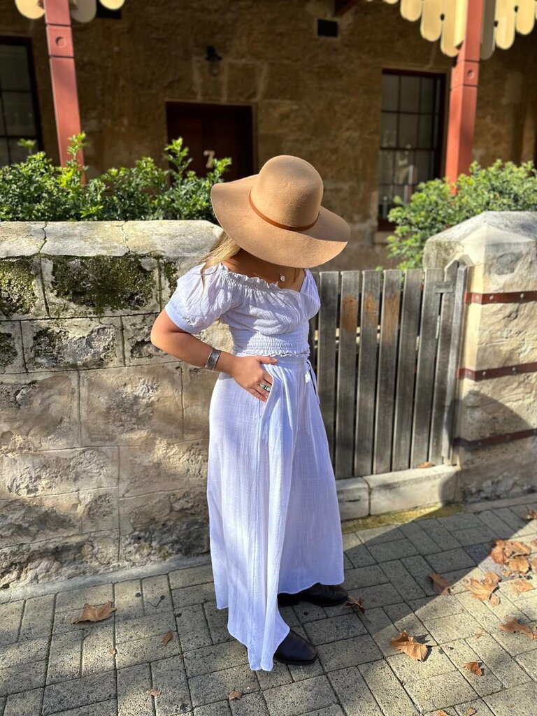 Moon Flower The Label ADA WHITE PANTS