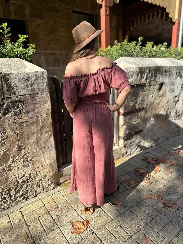 Moon Flower The Label ADA DUSTY PINK PANTS