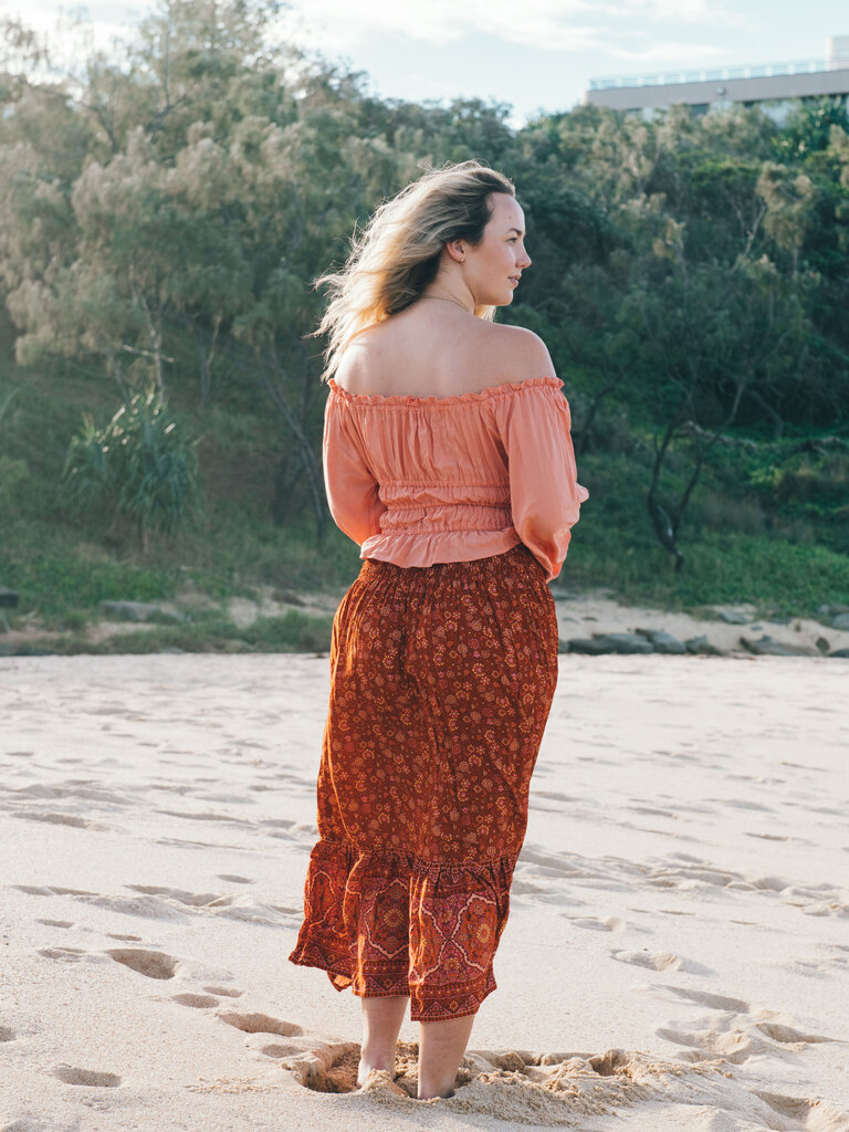 Honey & Stone Co NAOMI SAVANNA MAXI SKIRT