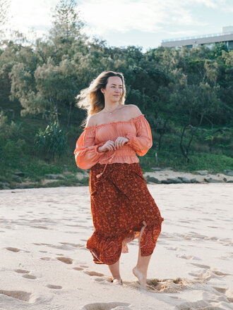 Honey & Stone Co NAOMI SAVANNA MAXI SKIRT Honey & Stone Co NAOMI SAVANNA MAXI SKIRT