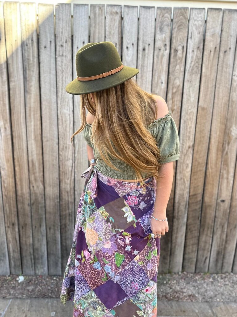 ALICE PURPLE WRAP SKIRT