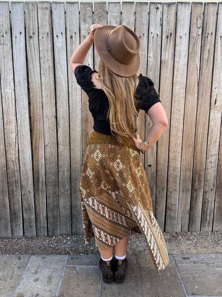 Moon Flower The Label ALICE EARTH WRAP SKIRT