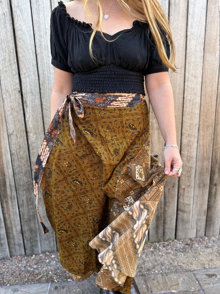 Moon Flower The Label ALICE EARTH WRAP SKIRT