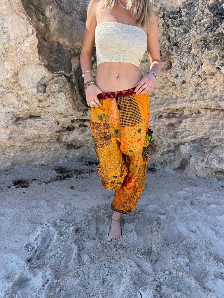 PIXI PATCHWORK ORANGE PANTS