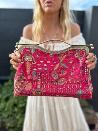 Naked Gypsy VINTAGE BERRY BAG