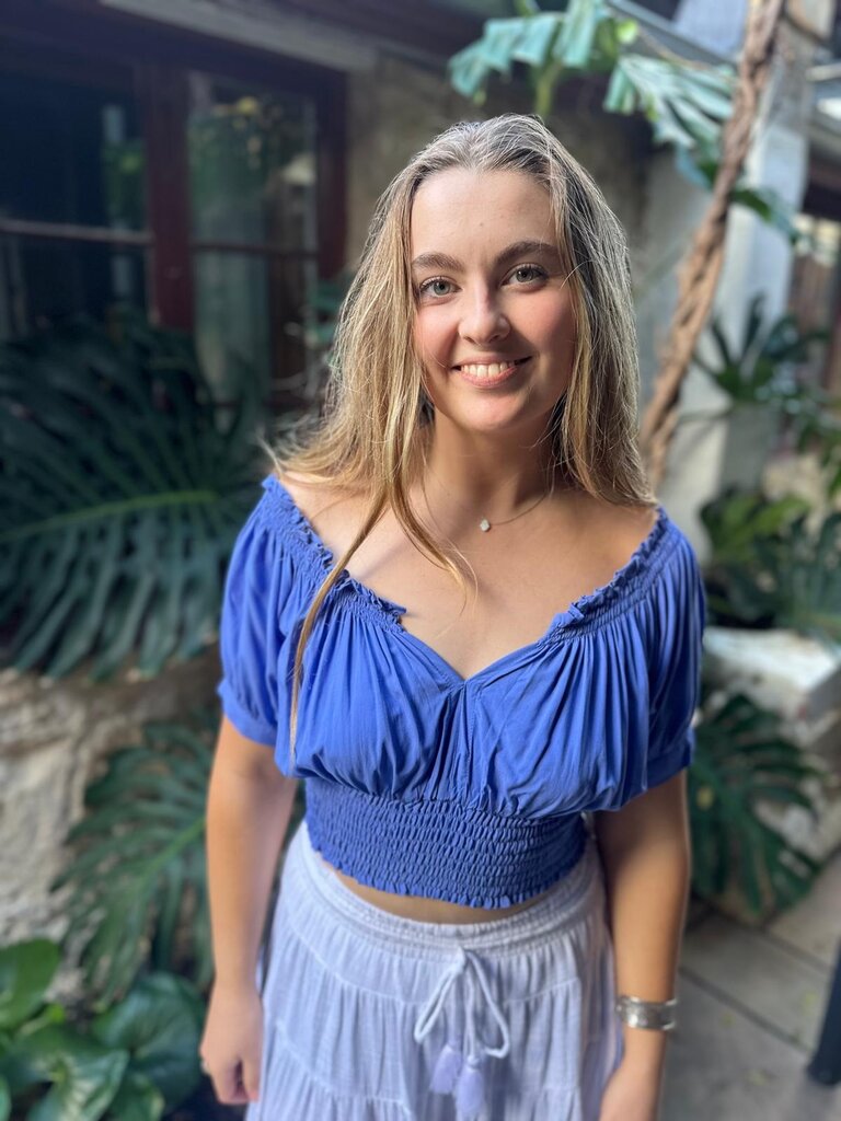 Honey & Stone Co  AVA CORNFLOWER TOP