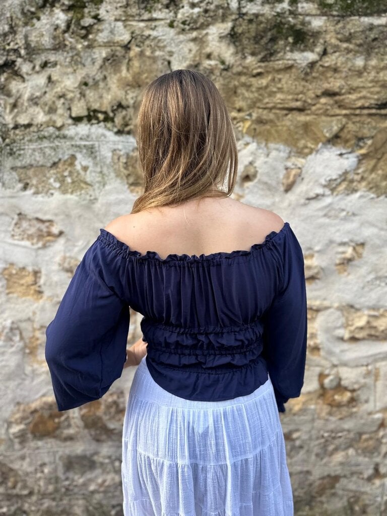 Honey & Stone Co MOLLY NAVY TOP