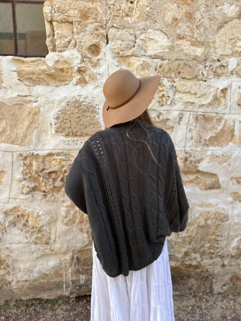 Naked Gypsy AUTUMN NIGHTS CHARCOAL CARDIGAN