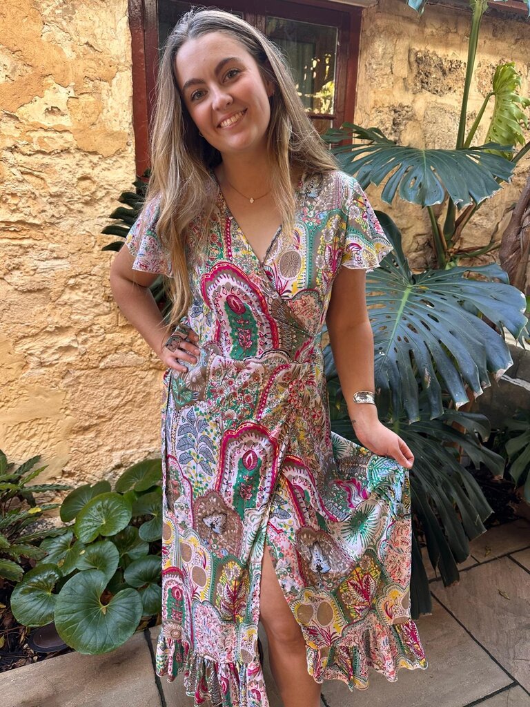 Cienna DRESS WRAP PRIA MAXI