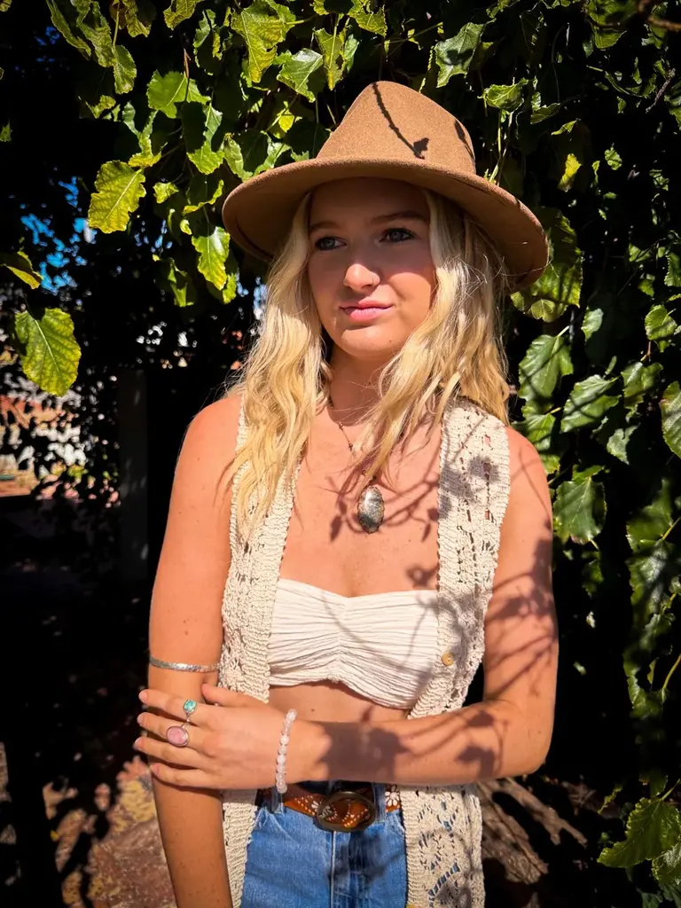 Naked Gypsy BOBBI VINTAGE CREAM KIMONO