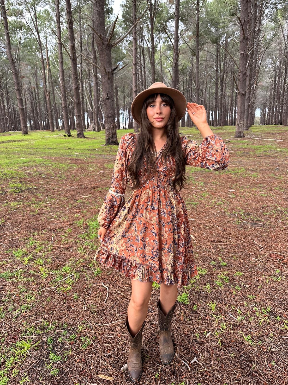 DRESS SDR09 BOHO MINI AUTUMN Naked Gypsy