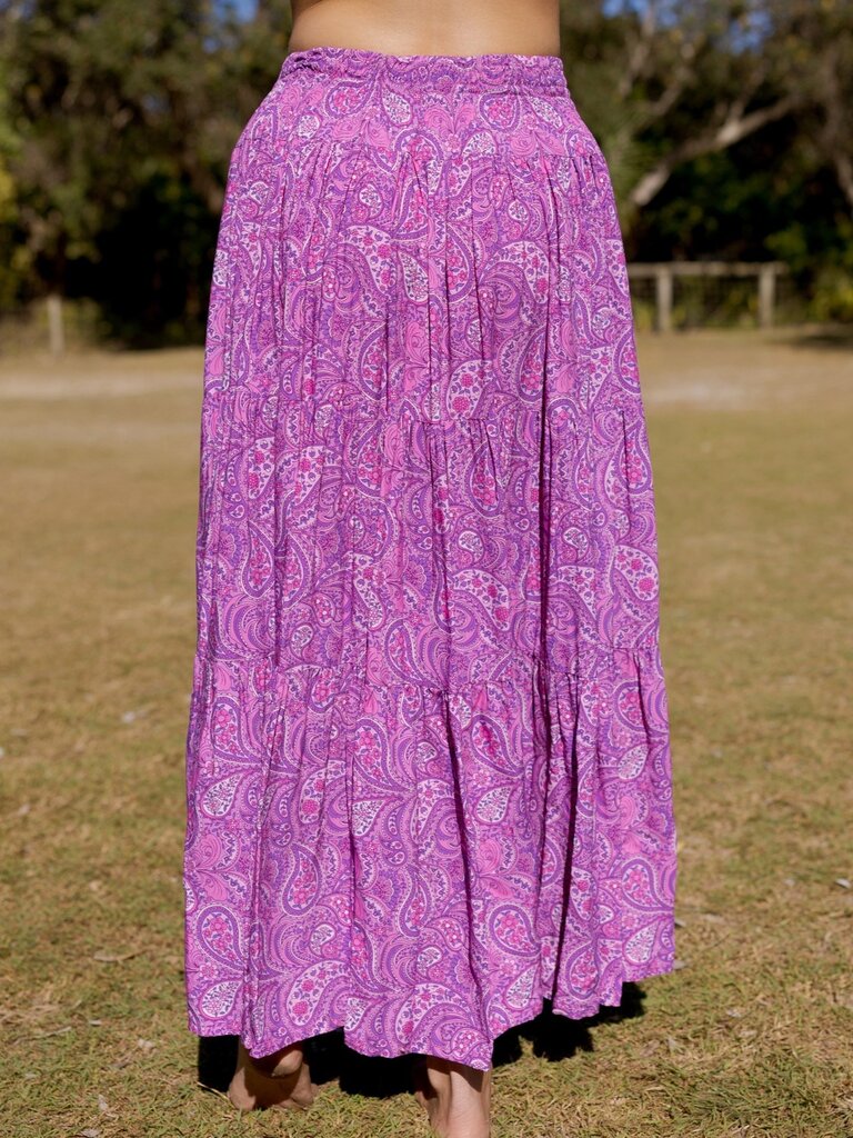 Honey & Stone Co OAKLEY MAXI ULTRA VIOLET MAXI SKIRT