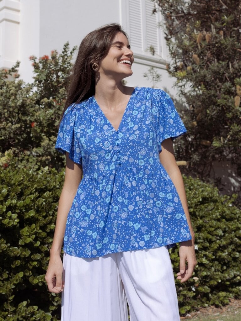 Honey & Stone Co CALI BLUE LAGOON TOP