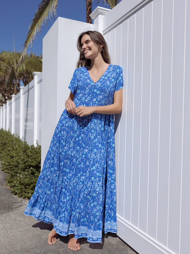 Honey & Stone Co WANDERLUST BLUE LAGOON MAXI