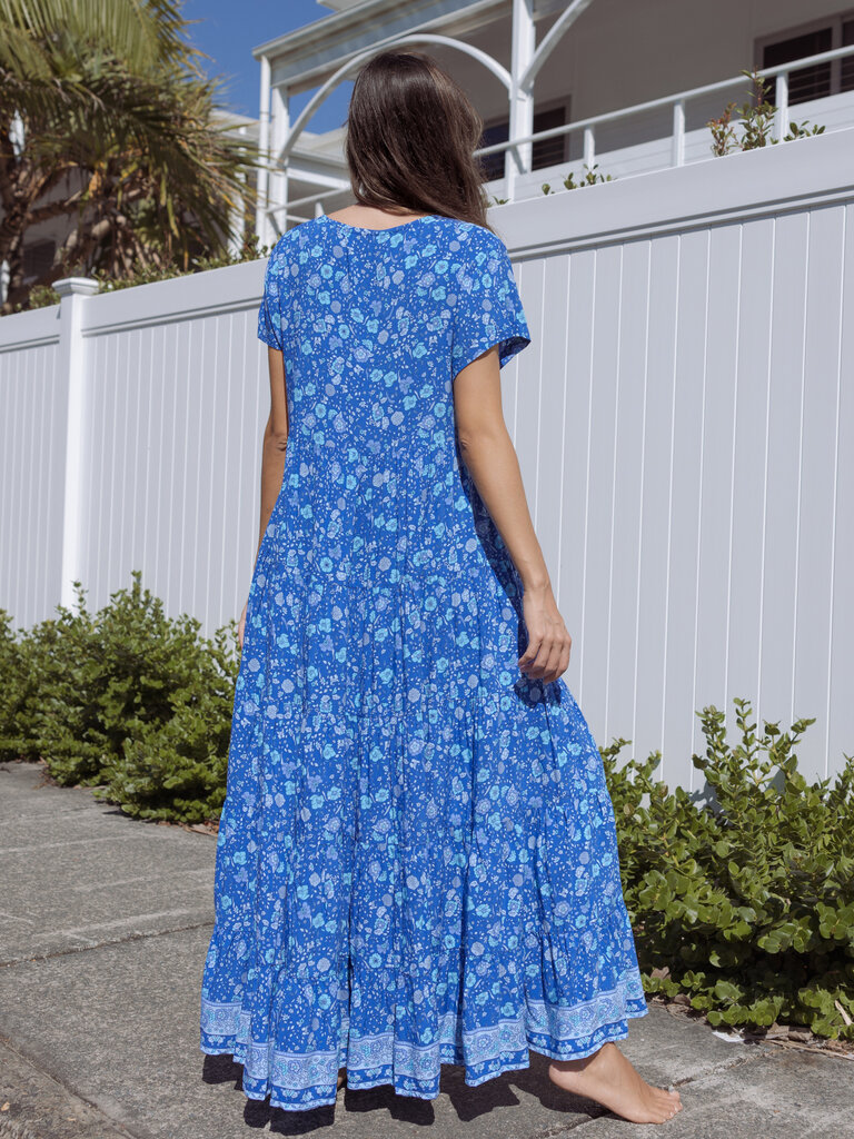 Honey & Stone Co WANDERLUST BLUE LAGOON MAXI