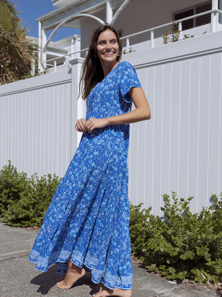 Honey & Stone Co WANDERLUST BLUE LAGOON MAXI