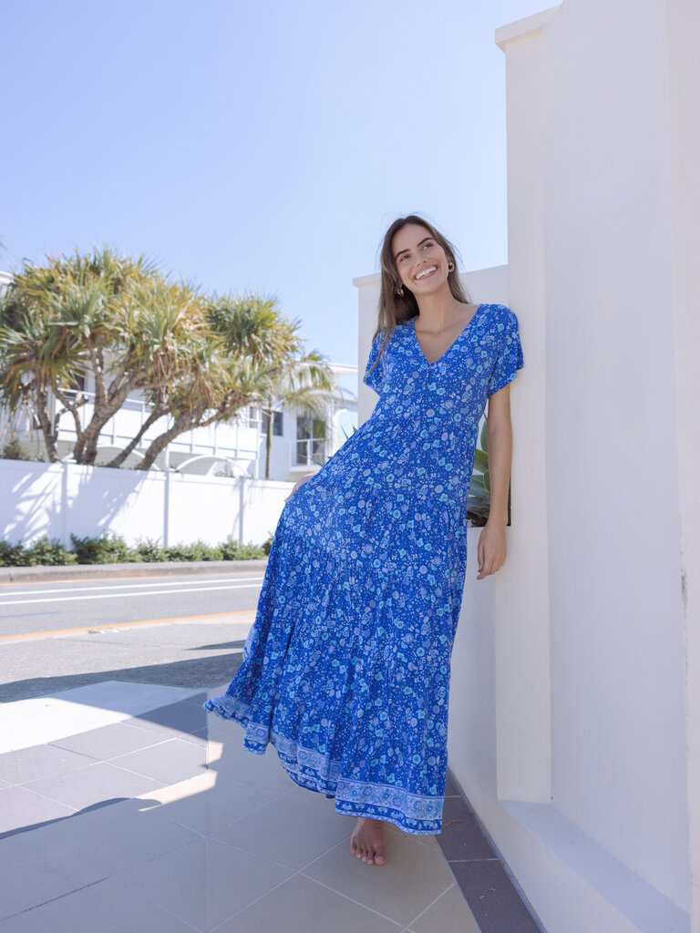 Honey & Stone Co WANDERLUST BLUE LAGOON MAXI