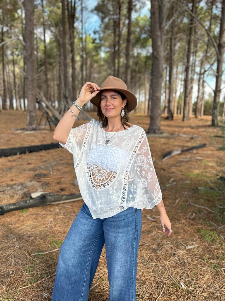 Naked Gypsy NIKI WHITE TOP