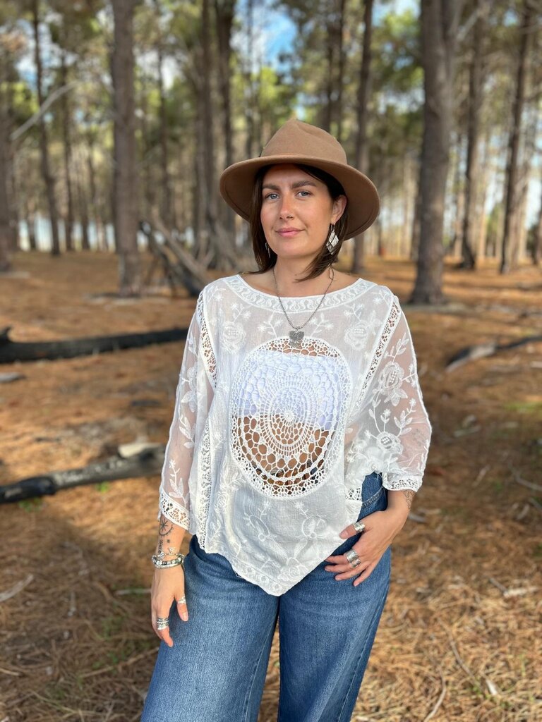 Naked Gypsy NIKI WHITE TOP