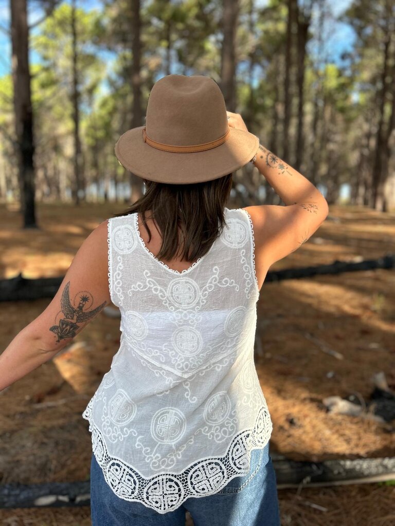 Naked Gypsy CARLI WHITE TOP