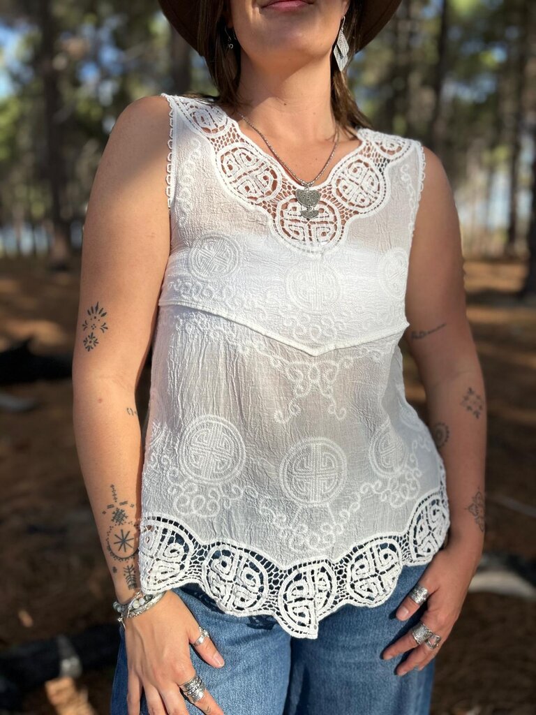 Naked Gypsy CARLI WHITE TOP
