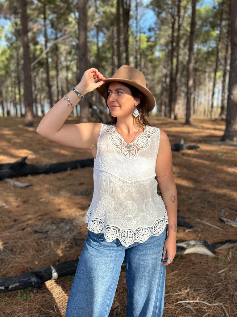 Naked Gypsy CARLI WHITE TOP