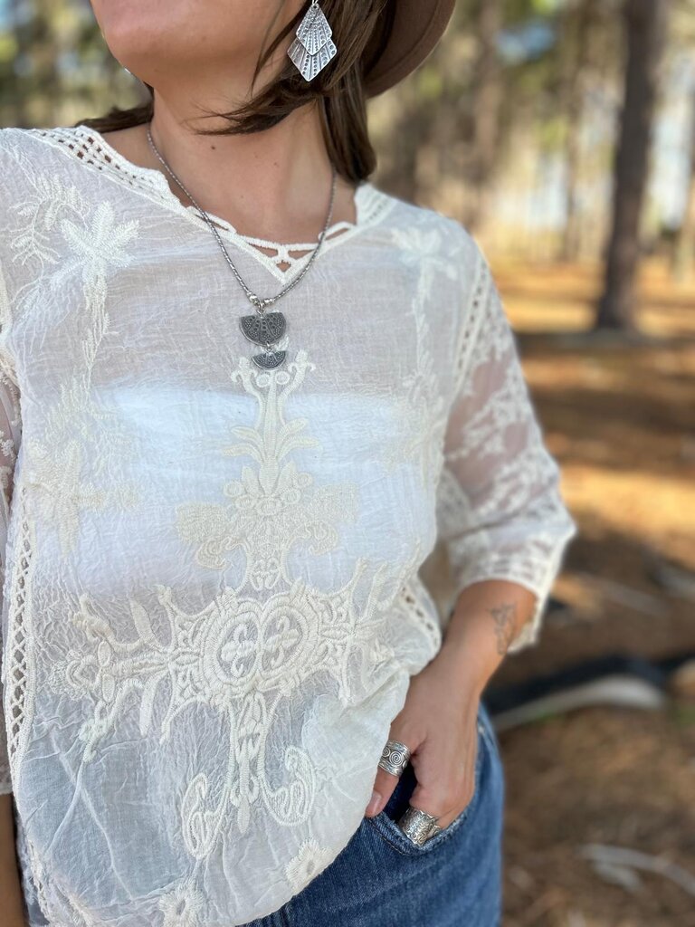 Naked Gypsy TABI VINTAGE CREAM TOP