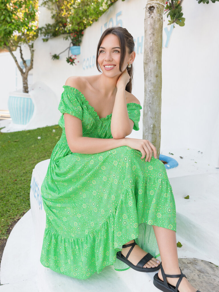 Honey & Stone Co FLORA EVERGREEN MAXI