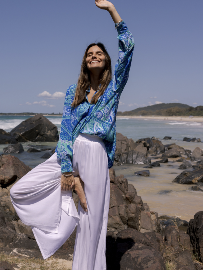 Honey & Stone Co CAMILA CASCADE SHIRT