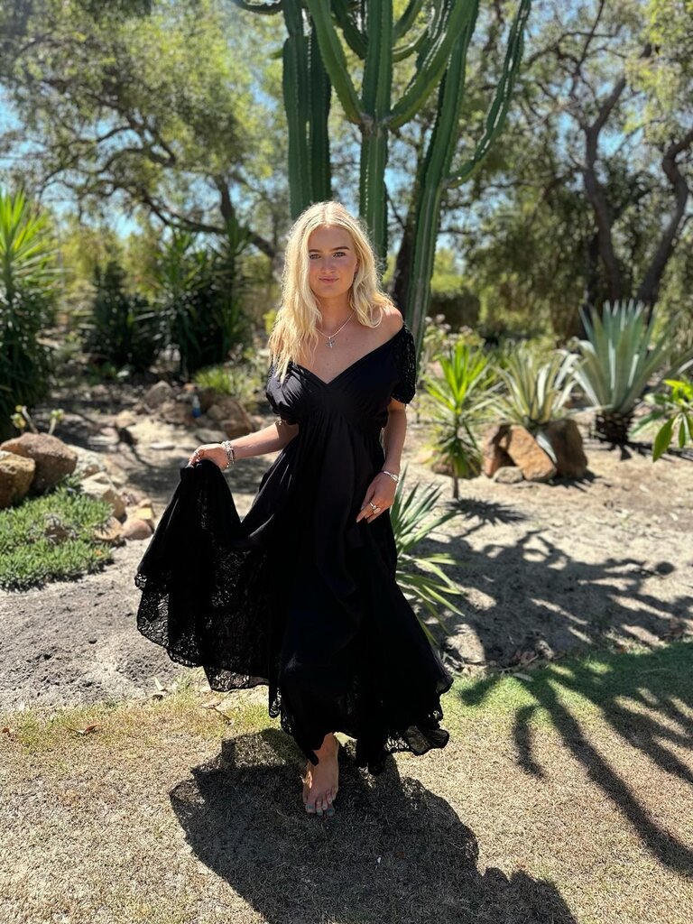 Moon Flower The Label STEVIE NICKS BLACK MAXI