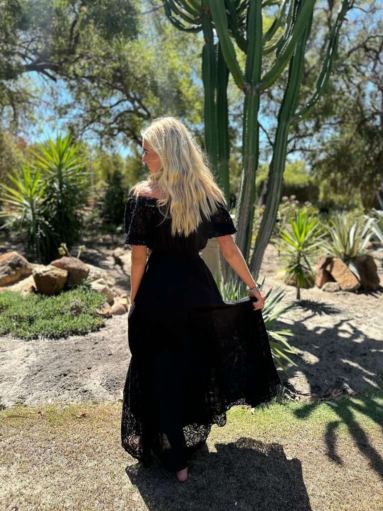 Moon Flower The Label STEVIE NICKS BLACK MAXI