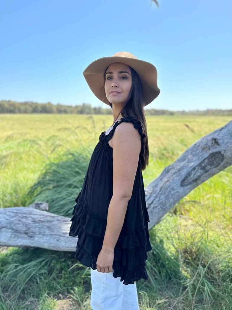 Moon Flower The Label LENI BLACK TOP