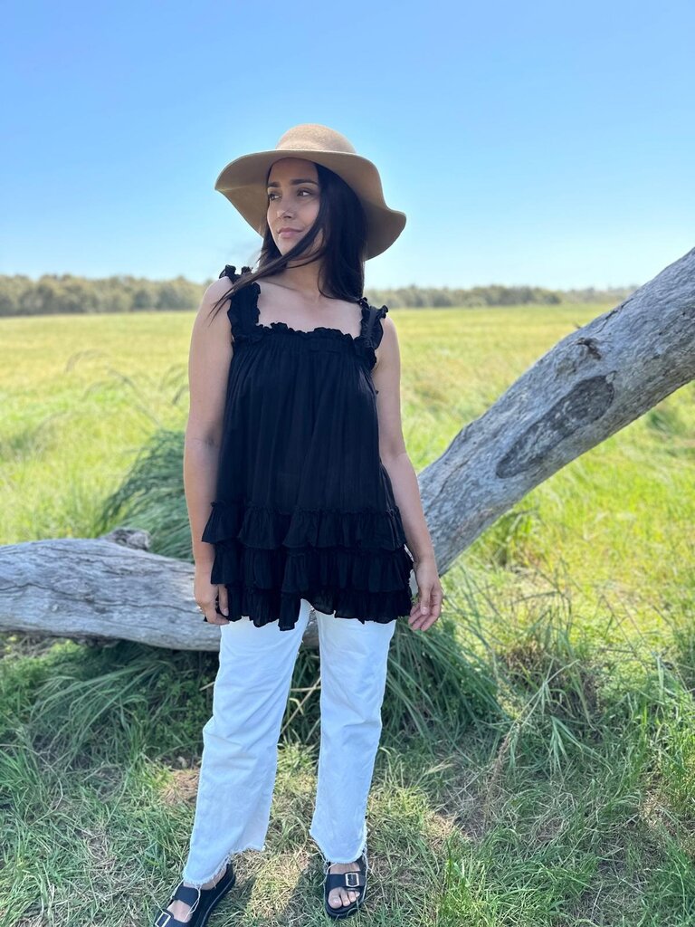 Moon Flower The Label LENI BLACK TOP