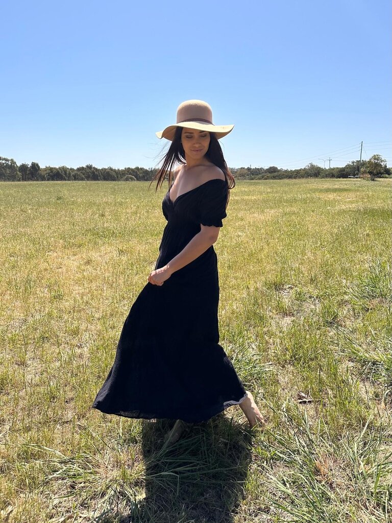 Moon Flower The Label FRANKI BLACK MAXI