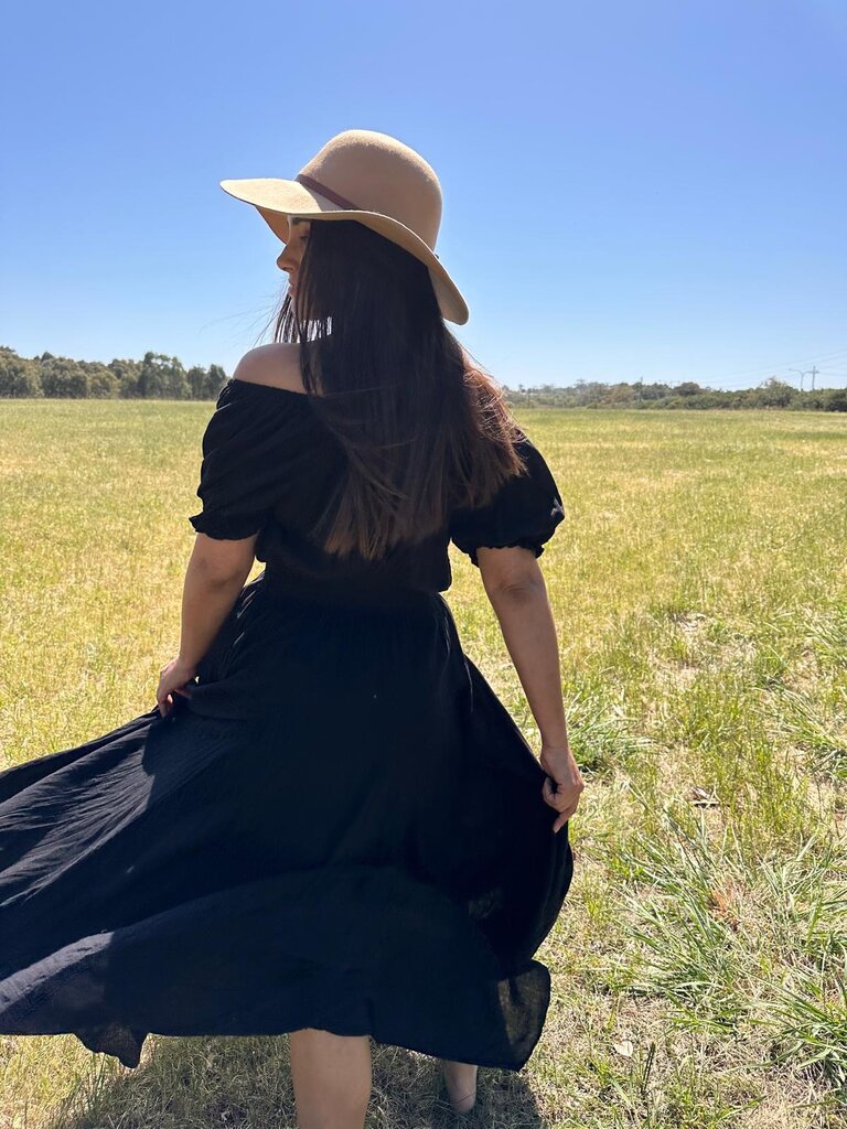 Moon Flower The Label FRANKI BLACK MAXI