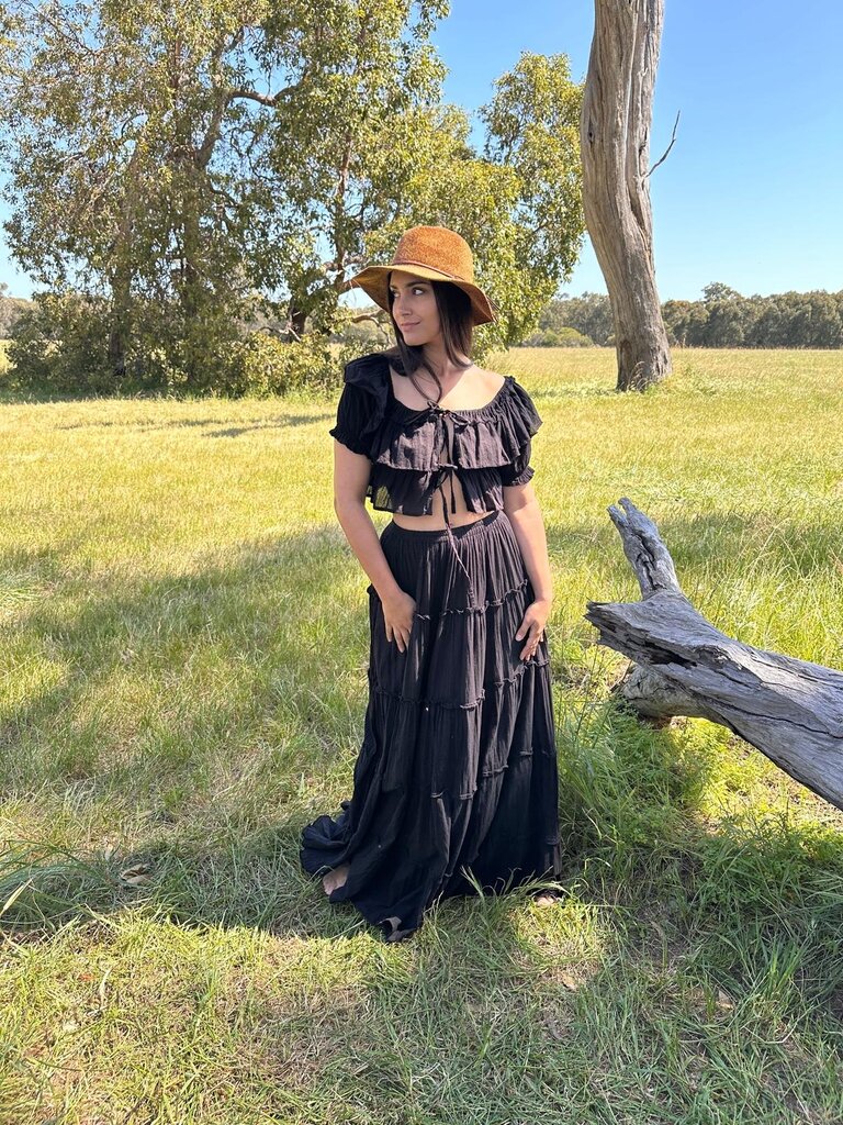 Moon Flower The Label ROMY BLACK TOP