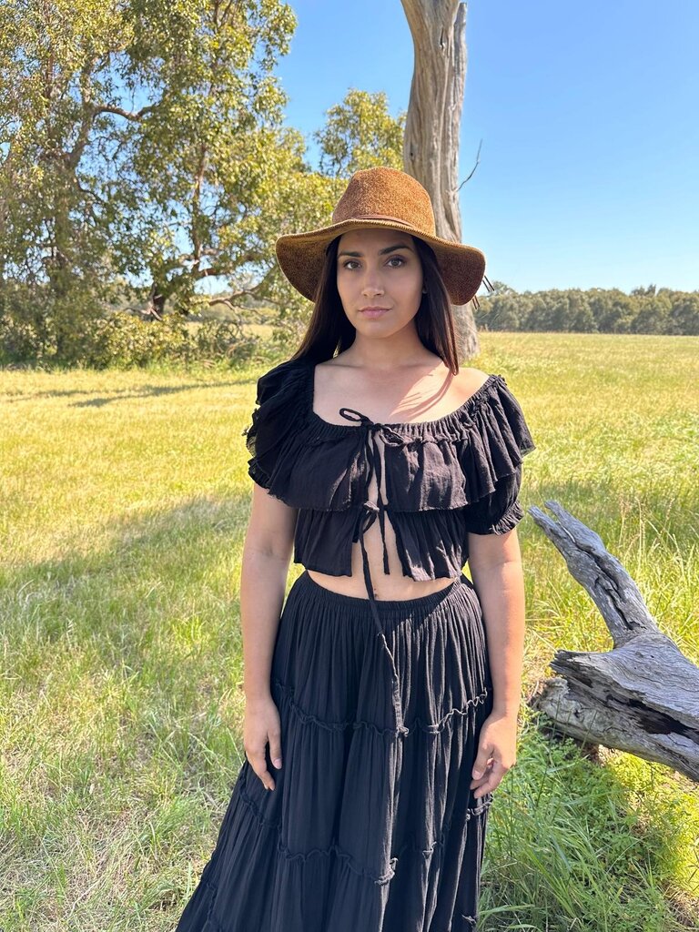 Moon Flower The Label ROMY BLACK TOP